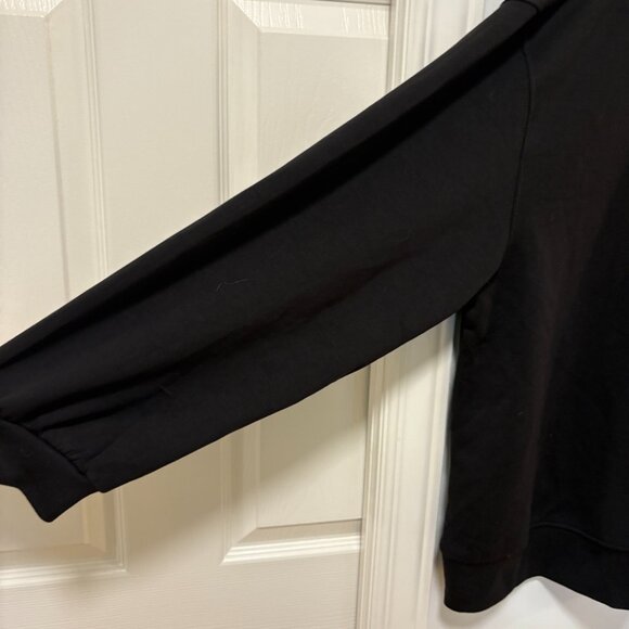 MAGASCHONI 1/4 Zip Sweatshirt Black Plus Size 3X Modal Sweater Collar Soft Cozy - Picture 6 of 12